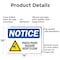 Signmission Pinch Point Hazard Keep Clear OSHA Notice Sign, Aluminum, 14in W x 10in L, 2PK OS-2PACK-NS-A-1014-L-17287 - alternate 3